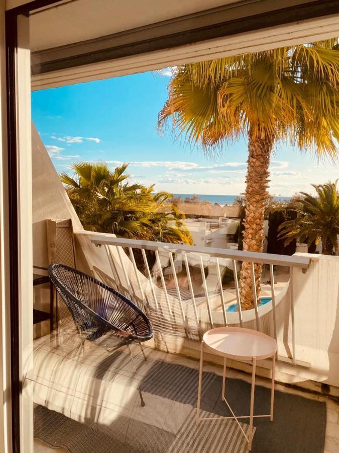 LE CALI, P2 Cabine dans une résidence avec piscine, vue mer et parking privé La Grande-Motte Exterior foto